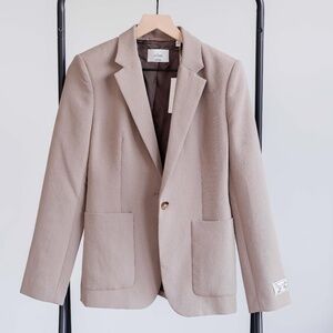 Aritzia Augusta Nomad Blazer in Taupe